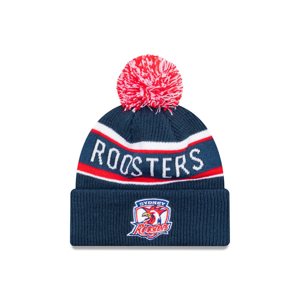 Sydney Roosters Official Team Colours Beanie with Pom New Era