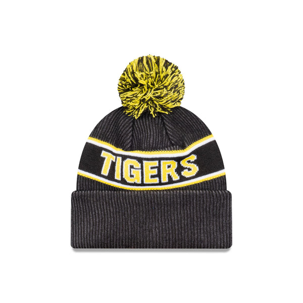 Richmond Tigers Official Team Colours Beanie with Pom