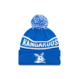 North Melbourne Kangaroos Official Team Colours Beanie with Pom New Era