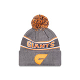 Greater Western Sydney Giants Official Team Colours Beanie with Pom New Era