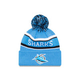 Cronulla Sutherland Sharks Official Team Colours Beanie with Pom New Era