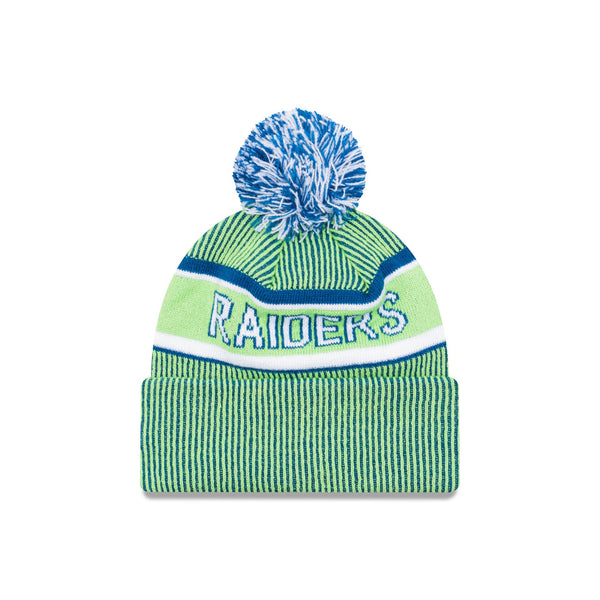 Canberra Raiders Official Team Colours Beanie with Pom