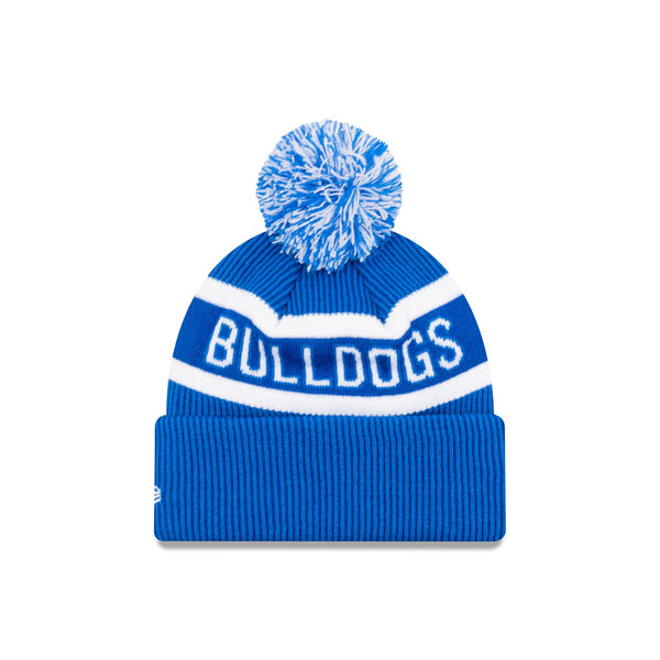 Canterbury Bankstown Bulldogs Official Team Colours Beanie with Pom