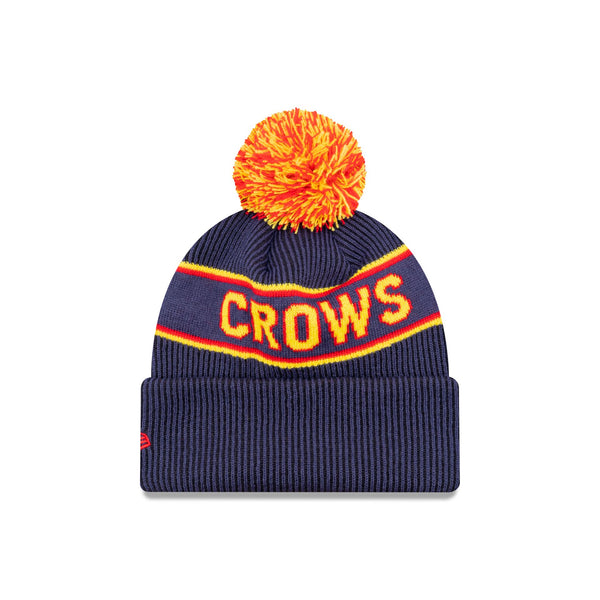 Adelaide Crows Official Team Colours Beanie with Pom