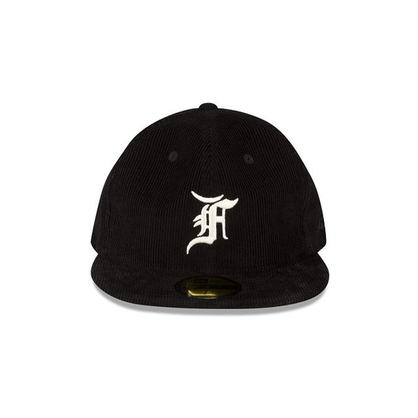 Fear of God Essentials Black Corduroy 59FIFTY Fitted