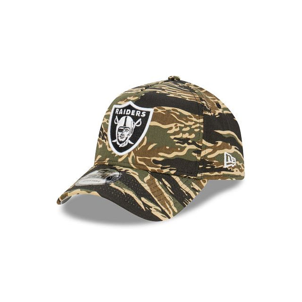 Las Vegas Raiders Tiger Camo 9FORTY A Frame Cloth Strap Hat New