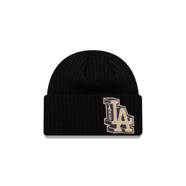 Los Angeles Dodgers Letterman Knit Cuff Beanie New Era