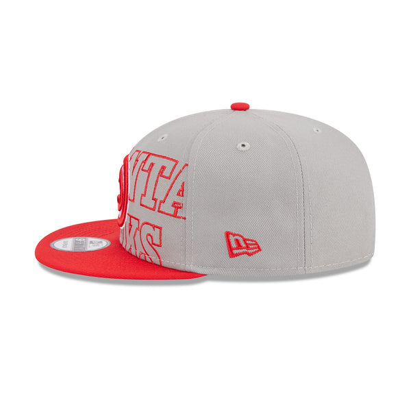 Atlanta Hawks Draft Grey 9FIFTY Snapback