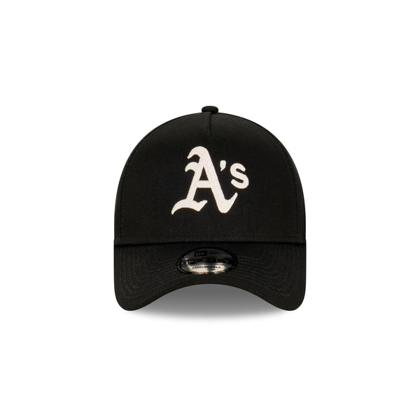 Oakland Athletics Black Ivory Chainstitch 9FORTY A-Frame Snapback