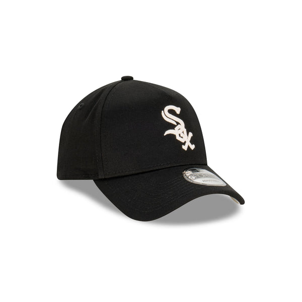 Chicago White Sox Black Ivory Chainstitch 9FORTY A-Frame Snapback
