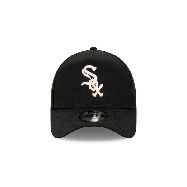 Chicago White Sox Black Ivory Chainstitch 9FORTY A-Frame Snapback