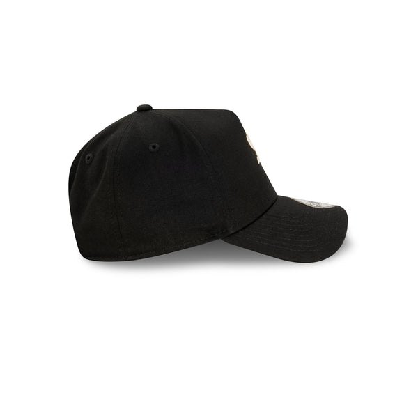 Chicago White Sox Black Ivory Chainstitch 9FORTY A-Frame Snapback