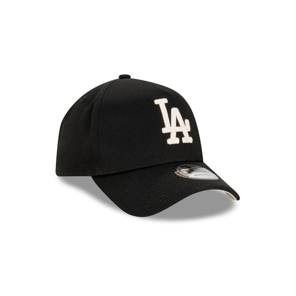 Los Angeles Dodgers Black Ivory Chainstitch 9FORTY A-Frame Snapback