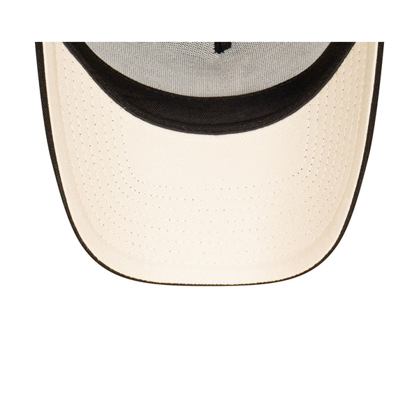 Los Angeles Dodgers Black Ivory Chainstitch 9FORTY A-Frame Snapback