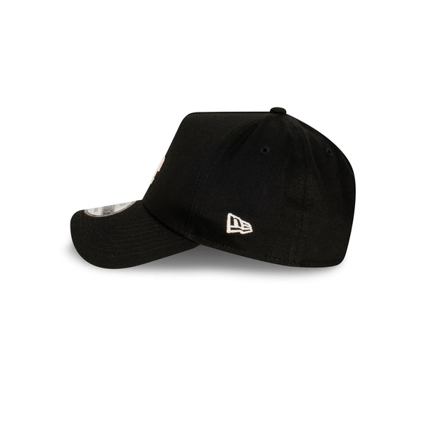 Los Angeles Dodgers Black Ivory Chainstitch 9FORTY A-Frame Snapback