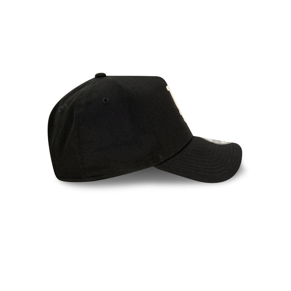 Los Angeles Dodgers Black Ivory Chainstitch 9FORTY A-Frame Snapback