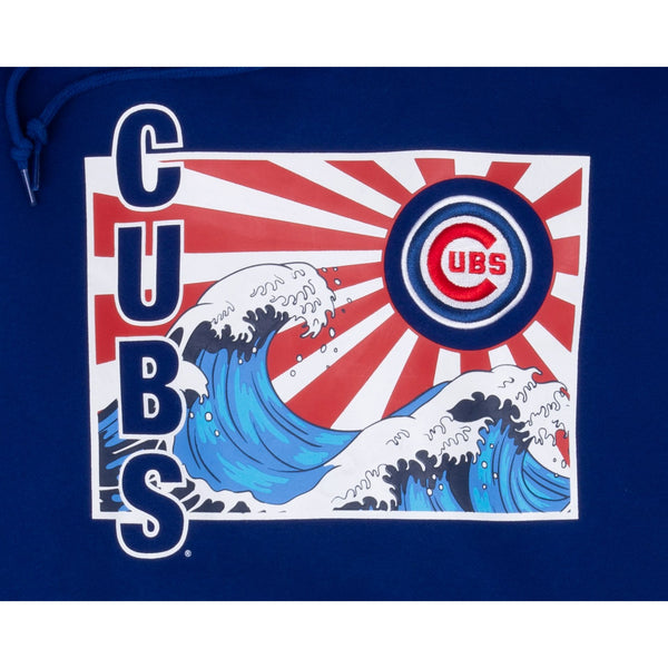 Chicago Cubs Tonal Wave Hoodie