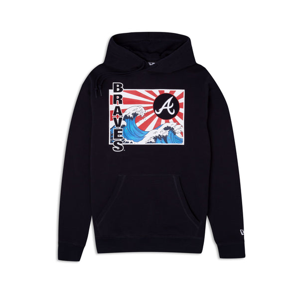 Atlanta Braves Tonal Wave Hoodie New Era