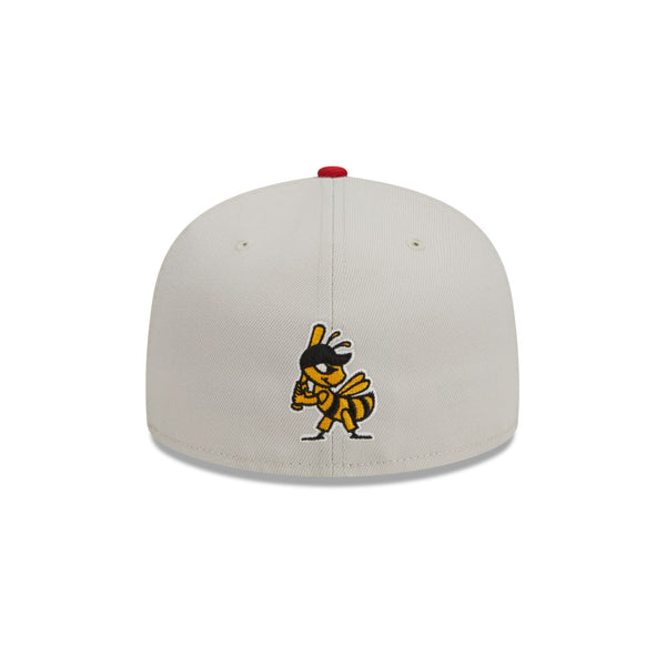 Salt Lake City Bees New Era Authentic Collection On Field Logo 59FIFTY  Fitted Hat - Black