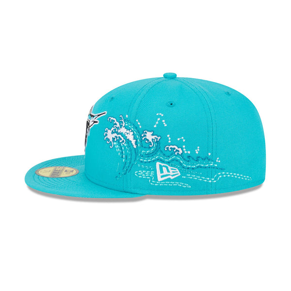 Miami Marlins Tonal Wave 59FIFTY Fitted