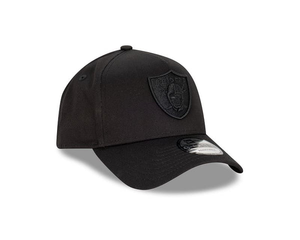 Las Vegas Raiders NFL Essentials Black on Black 9FORTY A-Frame Snapback