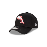 The Dolphins Black with Official Team Colours Logo 9FORTY A-Frame Snapback New Era