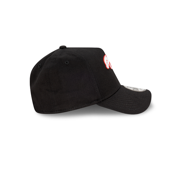 The Dolphins NRL Essentials Black OTC 9FORTY A-Frame Snapback