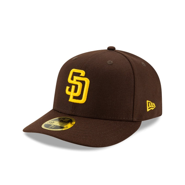 New Era 9FIFTY San Diego Padres Vintage Script Snapback Hat Brown Gold