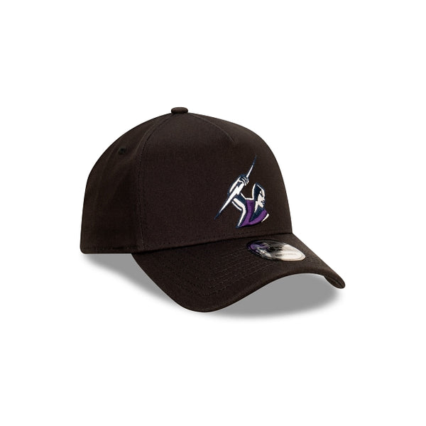 Melbourne Storm Black with Official Team Colours Logo 9FORTY A-Frame Snapback