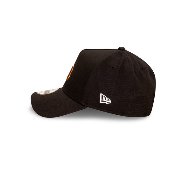 Brisbane Broncos Black with Official Team Colours Logo 9FORTY A-Frame Snapback