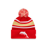 The Dolphins Official Team Colours Stripe Beanie New Era