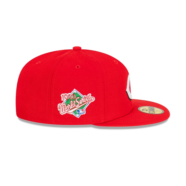 Cincinnati Reds Official Team Colours 1990 World Series Side Patch 59FIFTY Fitted