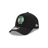 Boston Celtics Black with Official Team Colours Logo 9FORTY A-Frame Snapback New Era