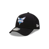 Charlotte Hornets Black with Official Team Colours Logo 9FORTY A-Frame Snapback New Era