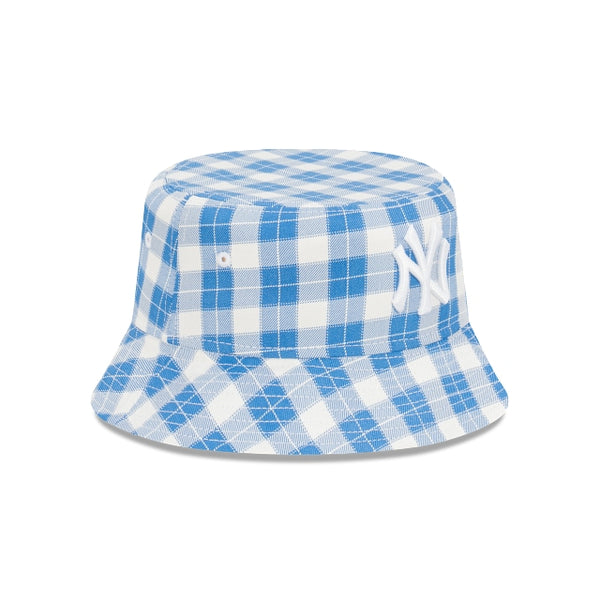 New York Yankees Blue Plaid Bucket