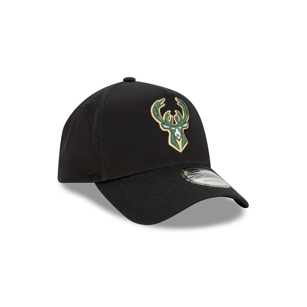 Milwaukee Bucks NBA Essentials Black 9FORTY A-Frame Snapback