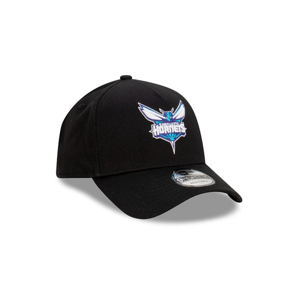 Charlotte Hornets Black with Official Team Colours Logo 9FORTY A-Frame Snapback
