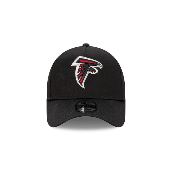 Atlanta Falcons Black with Official Team Colours Logo 9FORTY A-Frame Snapback