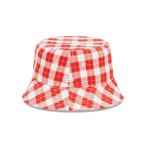 Los Angeles Dodgers Red Plaid Bucket