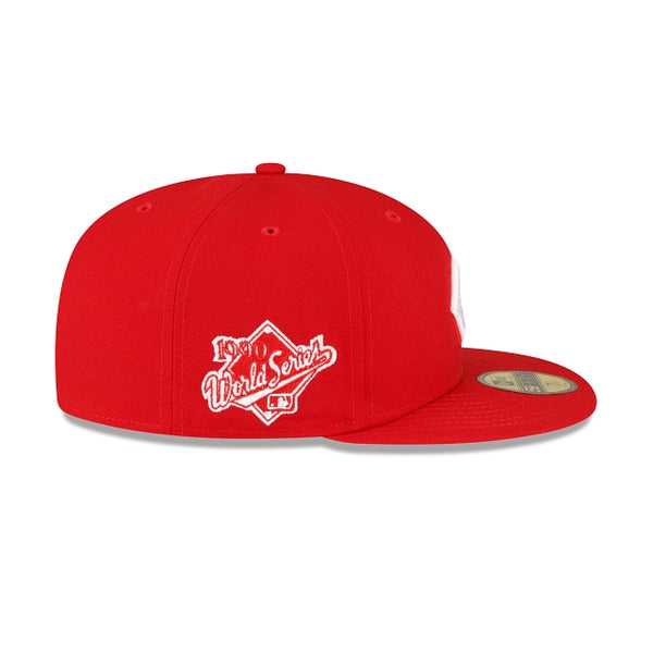 Cincinnati Reds 1990 World Series Side Patch Scarlet 59FIFTY Fitted
