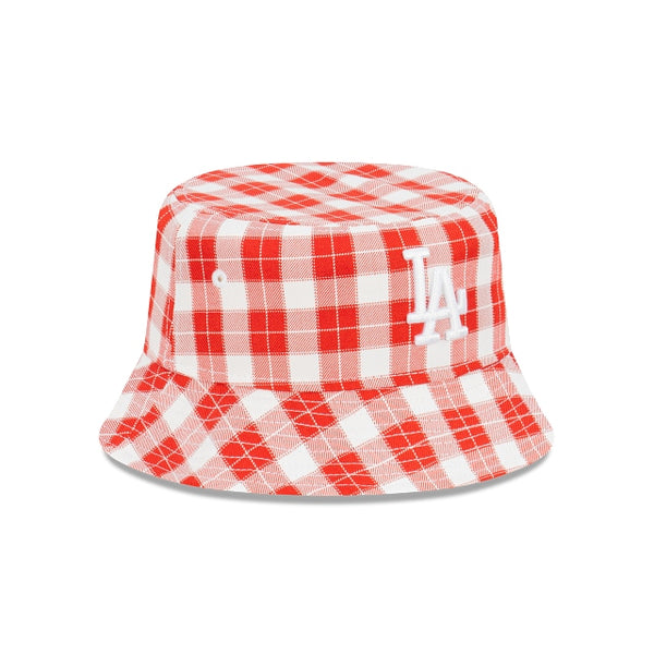 Los Angeles Dodgers Red Plaid Bucket