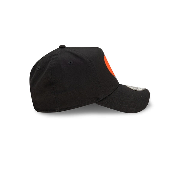 Cleveland Browns Black with Official Team Colours Logo 9FORTY A-Frame Snapback