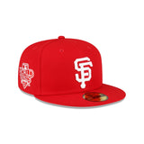 San Francisco Giants 2010 World Series Side Patch Scarlet 59FIFTY Fitted New Era