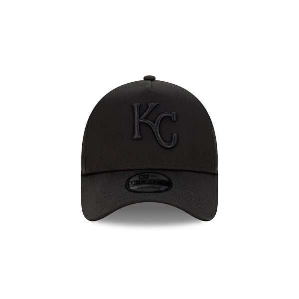 Kansas City Royals Black on Black 9FORTY A-Frame Snapback