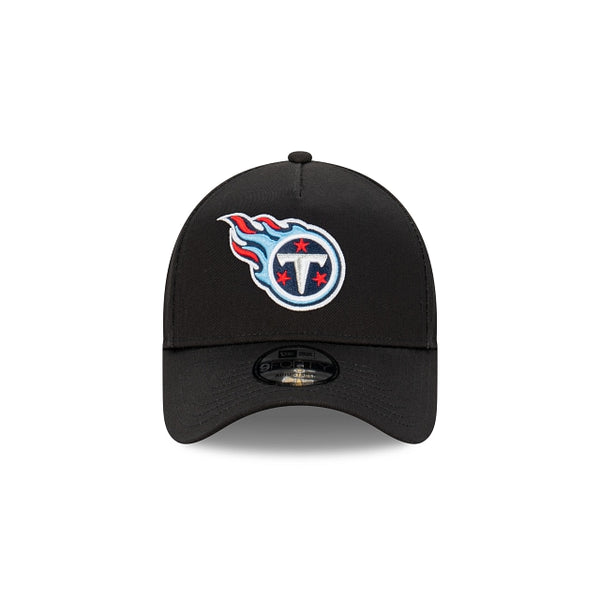 Tennessee Titans Black with Official Team Colours Logo 9FORTY A-Frame Snapback
