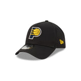 Indiana Pacers Black with Official Team Colours Logo 9FORTY A-Frame Snapback New Era