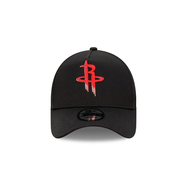 Houston Rockets Black With Official Team Colours Logo 9FORTY A-frame ...