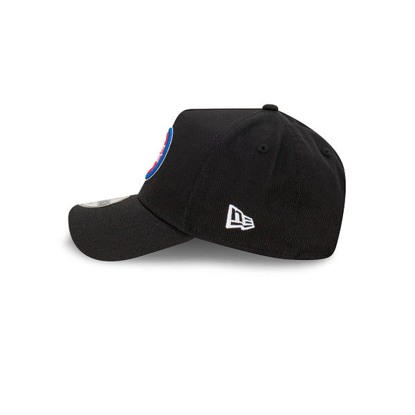 Detroit Pistons Black with Official Team Colours Logo 9FORTY A-Frame Snapback