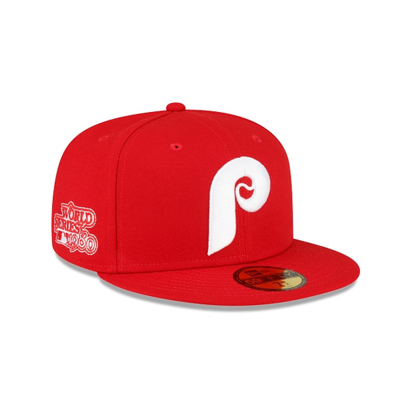 Philadelphia Phillies 1980 World Series Side Patch Scarlet 59FIFTY Fitted New Era