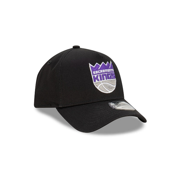 Sacramento Kings Black with Official Team Colours Logo 9FORTY A-Frame Snapback